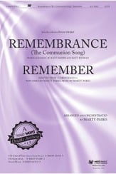Remembrance Remember SATB choral sheet music cover